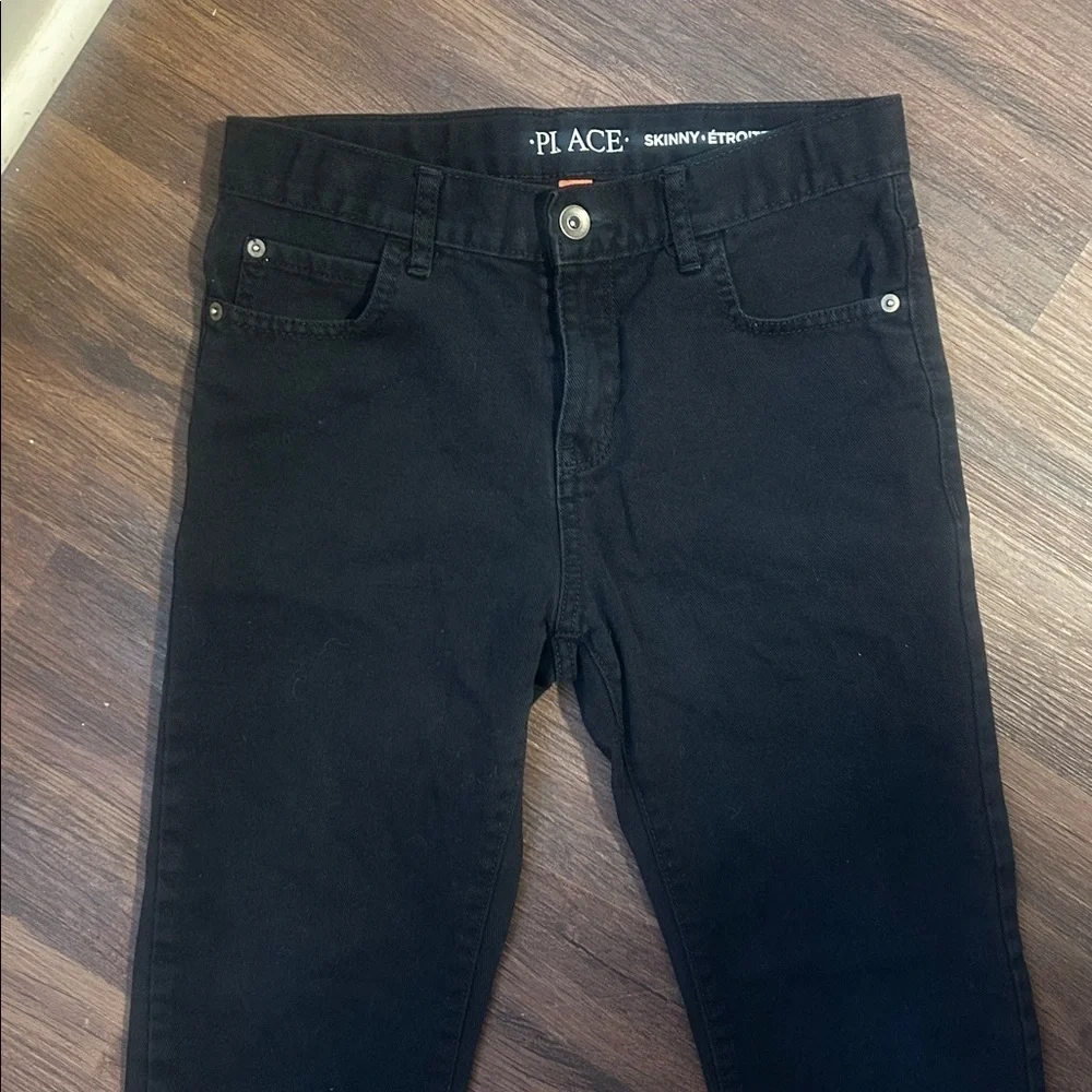 The Children's Place black adjustable skinny jeans, like new size 12